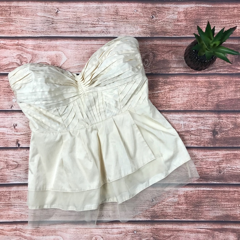 Moon Collection Strapless Flared Top- Lace